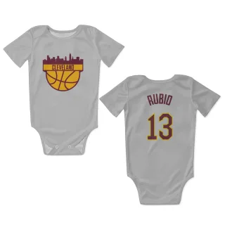 Cleveland Cavaliers Ricky Rubio White  Newborn & Infant Bodysuit