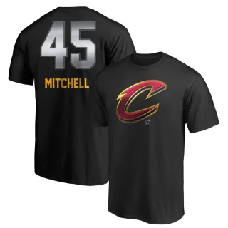 Men's Cleveland Cavaliers Donovan Mitchell Black Midnight Mascot T-Shirt