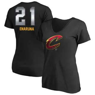 Women's Cleveland Cavaliers Tristan Enaruna Black Midnight Mascot T-Shirt